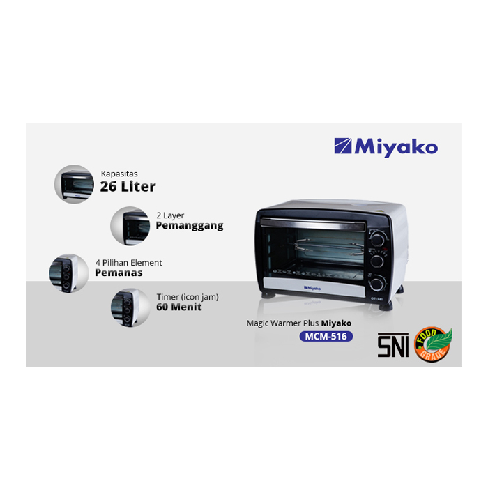 Miyako Oven Listrik 26 L - OT-261